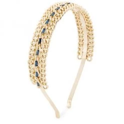 Rosantica Greca Goldtone & Crystal Headband
