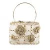 Rosantica Holli Flower Crystal-Embellished Top Handle Bag