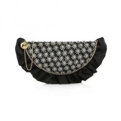 Rosantica Taco Gelsomino Crystal-Embellished Leather Crossbody Bag