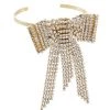 Rosantica Goldtone & Crystal Bow Cuff