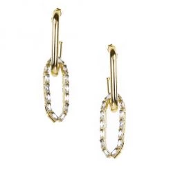 Rosantica Eufemia Goldtone & Crystal Drop Earrings