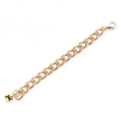 Rosantica Athena Goldtone Faux Crystal Cuban Link Bracelet