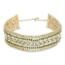 Rosantica Amanda Goldtone & Faux Crystal Choker Necklace