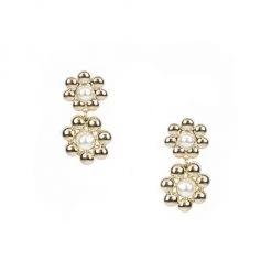 Rosantica Petalo Goldtone & Faux Crystal Drop Earrings