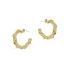 Rosantica Mamba Goldtone Hoop Earrings