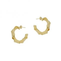 Rosantica Mamba Goldtone Hoop Earrings