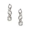Rosantica Clotilde Gunmetal & Crystal Drop Earrings