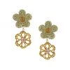 Rosantica Fiordaliso Daisy Faux Crystal Drop Earrings