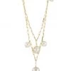 Rosantica Goldtone, Faux Pearl & Crystal Necklace