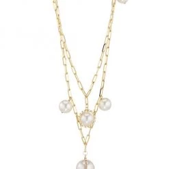 Rosantica Goldtone, Faux Pearl & Crystal Necklace