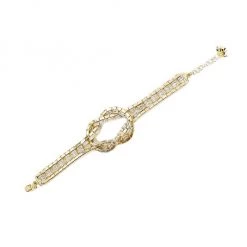 Rosantica Clara Goldtone & Crystal Knotted Bracelet