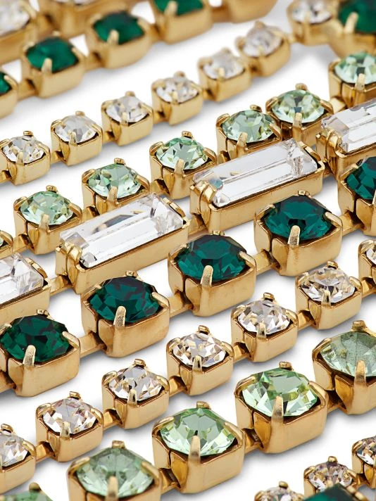 Rosantica Amanda Goldtone & Crystal Fringe Collar Necklace 4 Rosantica Amanda Goldtone & Crystal Fringe Collar Necklace - Image 4