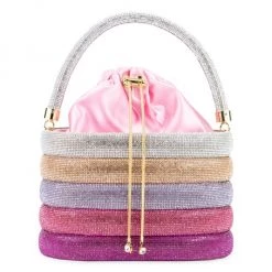 Rosantica Holli Favilla Crystal-Embellished Top Handle Bag