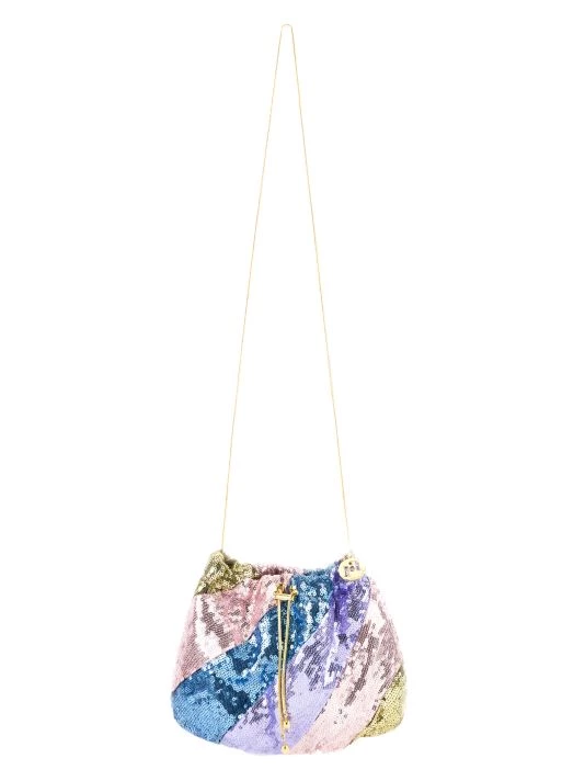 Rosantica Fatale Paillettes Sequined Pouch-On-Chain 1 Rosantica Fatale Paillettes Sequined Pouch-On-Chain