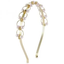 Rosantica Siviglia Goldtone & Faux Pearl Headband