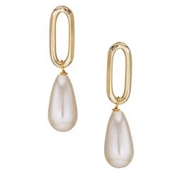 Rosantica Promessa Goldtone & Resin Pearl Drop Earrings