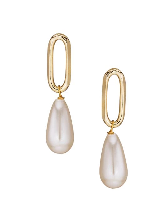Rosantica Promessa Goldtone & Resin Pearl Drop Earrings 1 Rosantica Promessa Goldtone & Resin Pearl Drop Earrings
