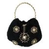 Anna Dello Russo X Rosantica Fatale Luminaria Crystal-Embellished Tweed Top Handle Bag