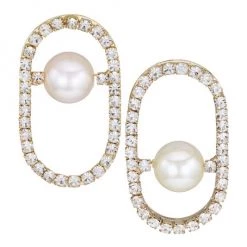 Rosantica Dedica Goldtone, Crystal, & Resin Pearl Mismatched Drop Earrings