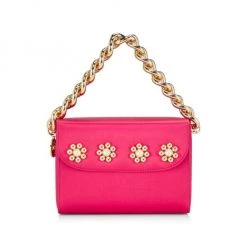 Rosantica Mary Ann Embellished Satin Top-Handle Bag