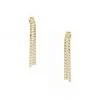 Rosantica Clara Goldtone & Crystals Long Fringe Earrings