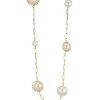 Rosantica Satelliti Goldtone, Faux Pearl, & Crystal Paper-Clip-Chain Necklace