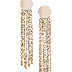 Rosantica And Giuseppe Zanotti shop 21 Rosantica Pois Goldtone & Crystal Fringe Earrings