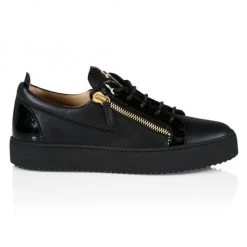 Giuseppe Zanotti Briel Side Zip Leather Low-Top Sneakers For Men Nero -Rosantica And Giuseppe Zanotti shop unnamed file 276