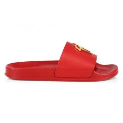 Giuseppe Zanotti Logo Leather Slide Sandals For Men Red -Rosantica And Giuseppe Zanotti shop unnamed file 304