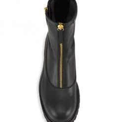 Giuseppe Zanotti Leather Ankle Combat Booties -Rosantica And Giuseppe Zanotti shop unnamed file 311