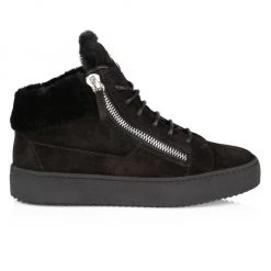 Giuseppe Zanotti Maylondon Zip Shearling Sneakers