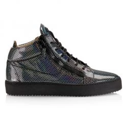 Giuseppe Zanotti Glossy Patterned Mid-Top Sneakers For Men