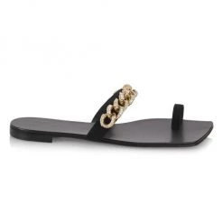 Giuseppe Zanotti Pentagono Suede Chain Sandals