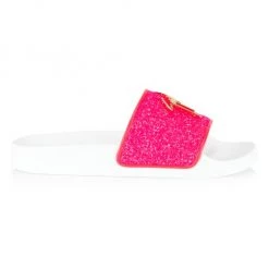 Giuseppe Zanotti Newlaburela Logo Glitter Pool Slides Shocking Pink -Rosantica And Giuseppe Zanotti shop unnamed file 370