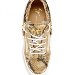 Giuseppe Zanotti Snake-Embossed Leather Wedge Sneakers -Rosantica And Giuseppe Zanotti shop unnamed file 382