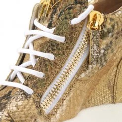 Giuseppe Zanotti Snake-Embossed Leather Wedge Sneakers -Rosantica And Giuseppe Zanotti shop unnamed file 383