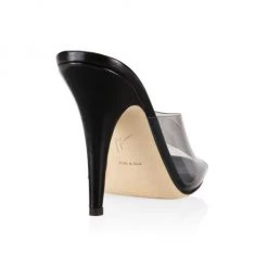 Giuseppe Zanotti Curvy Leather & PVS Mule Sandals Transparent -Rosantica And Giuseppe Zanotti shop unnamed file 442