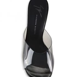 Giuseppe Zanotti Curvy Leather & PVS Mule Sandals Transparent -Rosantica And Giuseppe Zanotti shop unnamed file 444