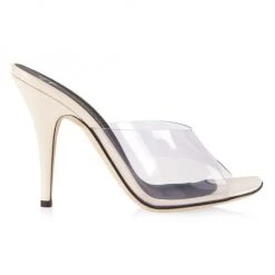 Giuseppe Zanotti Curvy Leather & PVS Mule Sandals Transparent -Rosantica And Giuseppe Zanotti shop unnamed file 446