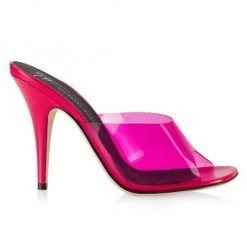 Giuseppe Zanotti Curvy Leather & PVS Mule Sandals Transparent -Rosantica And Giuseppe Zanotti shop unnamed file 448