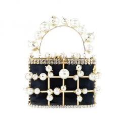 Rosantica Holli Explosion Faux Pearl-Embellished Top Handle Bag