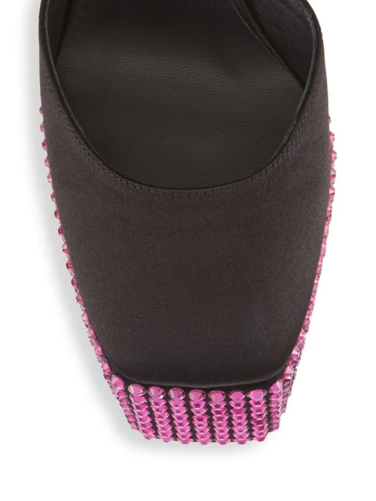 Giuseppe Zanotti New York Satin Embellished Platform Pumps Gold 4 Giuseppe Zanotti New York Satin Embellished Platform Pumps Gold - Image 4