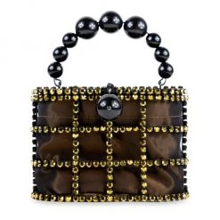 Rosantica Holli Crystal-Embellished Top Handle Bag
