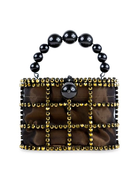 Rosantica Holli Crystal-Embellished Top Handle Bag 1 Rosantica Holli Crystal-Embellished Top Handle Bag