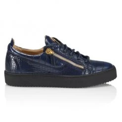 Giuseppe Zanotti Maylondon Embossed Leather Low-Top Sneakers For Men