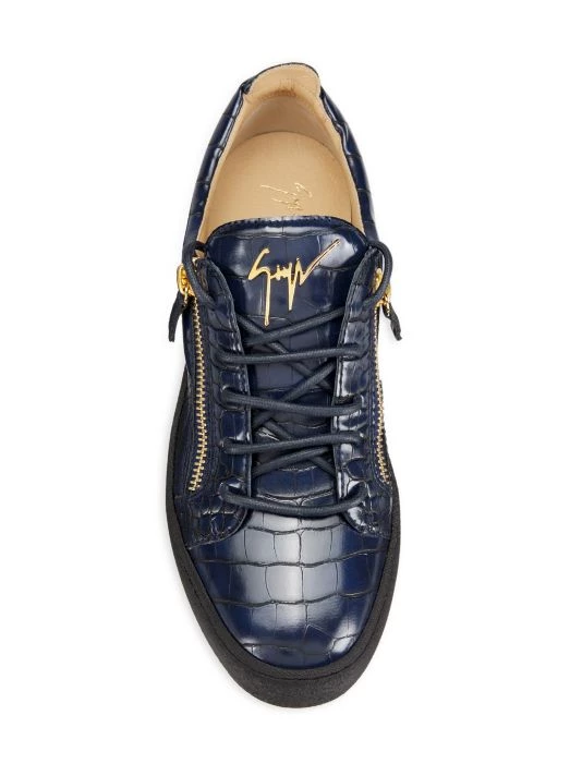 Giuseppe Zanotti Maylondon Embossed Leather Low-Top Sneakers For Men 5 Giuseppe Zanotti Maylondon Embossed Leather Low-Top Sneakers For Men - Image 5