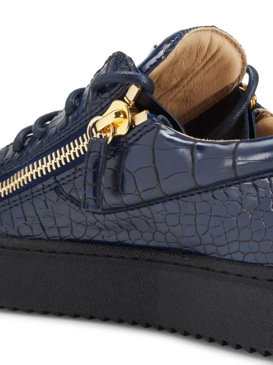 Giuseppe Zanotti Maylondon Embossed Leather Low-Top Sneakers For Men 6 Giuseppe Zanotti Maylondon Embossed Leather Low-Top Sneakers For Men - Image 6