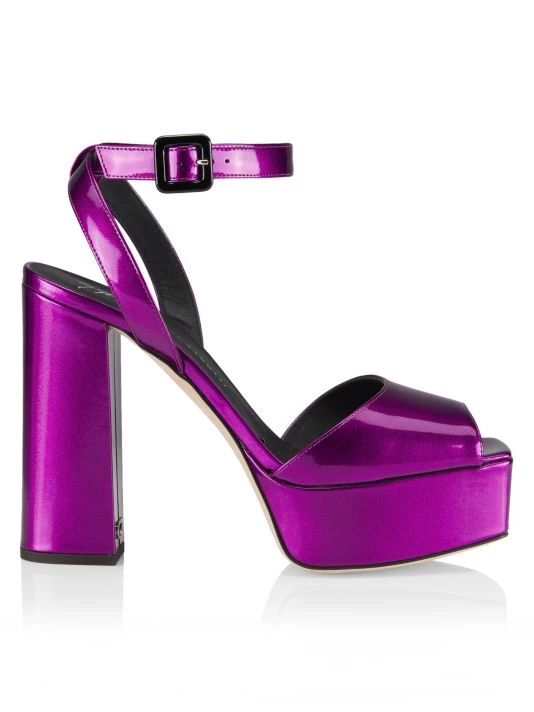 Giuseppe Zanotti Blasvegas Metallic Leather Platform Sandals 1 Giuseppe Zanotti Blasvegas Metallic Leather Platform Sandals