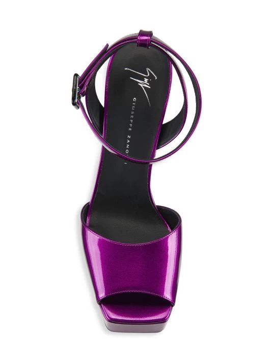 Giuseppe Zanotti Blasvegas Metallic Leather Platform Sandals 5 Giuseppe Zanotti Blasvegas Metallic Leather Platform Sandals - Image 5