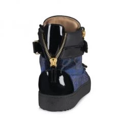 Giuseppe Zanotti Maylondon Velvet & Patent Leather High-Top Sneakers For Men 8 Giuseppe Zanotti Maylondon Velvet & Patent Leather High-Top Sneakers For Men -Rosantica And Giuseppe Zanotti shop unnamed file 539